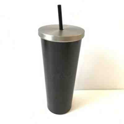 NEW Starbucks Venti Tumbler Matte Black Stainless Steel Cold Cup 24 fl oz - Sold on eBay Dec, 8th 2019 for $35.00