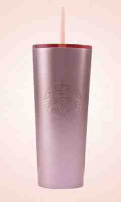 NEW STARBUCKS 2019 HOLIDAY COLD CUP PINK OMBRÉ STAINLESS STEEL TUMBLER 24 fl oz - Sold on eBay Dec, 8th 2019 for $36.99