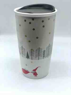 Starbucks Holiday Tumbler Ceramic White Christmas Mug Reusable Cup Tumbler 12 oz - Sold on eBay Dec, 8th 2019 for $22.99