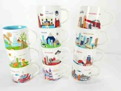 Set of 11 STARBUCKS YOU ARE HERE MUG CITIES & STATE CUP Twin Cities Denver Dalla - Sold on eBay Dec, 8th 2019 for $93.49