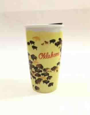 Rare! Starbucks 2016 “Buffalo Roam” Oklahoma Local Series Ceramic Tumbler NEW - Sold on eBay Dec, 8th 2019 for $78.95