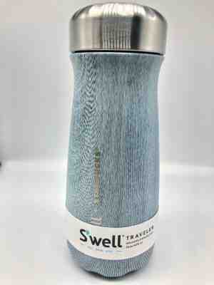 Starbucks S'well Traveler Swell Metal Stainless Steel Blue Tumbler 16 fl oz  - Sold on eBay Dec, 8th 2019 for $34.99