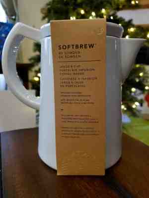 Sowden Softbrew Coffee Maker 8 Cup Starbucks White Porcelain Micro-filter NEW! - Sold on eBay Dec, 8th 2019 for $66.00