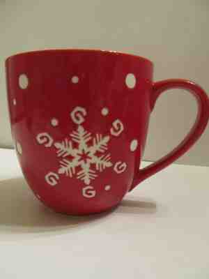 STARBUCKS 2007 HOLIDAY RED EMBOSSED SNOWFLAKE MUG - Sold on eBay Dec, 8th 2019 for $16.50