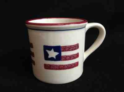 Starbucks Barista  Red, White, Blue  Stars & Stripes Flag  Mug by Hartstone - Sold on eBay Dec, 8th 2019 for $19.95