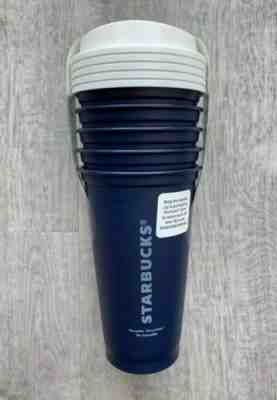 Starbucks Reusable To Go Travel Cup Navy Blue Tumbler 16 oz - 5 Pack  NEW - Sold on eBay Dec, 8th 2019 for $18.80