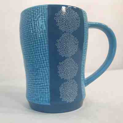Blue Glazed 2007 Starbucks Coffee Mug Great Condition 4.5" Tall 12fl oz  - Sold on eBay Dec, 8th 2019 for $19.97