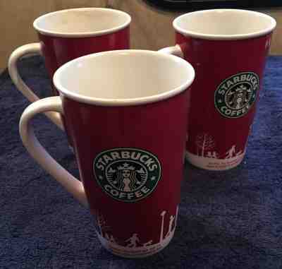 STARBUCKS SPECIAL HOLIDAY MUGS SET OF 3 GREAT FOR THE WINTER AND CHRISTMAS - Sold on eBay Dec, 8th 2019 for $15.00