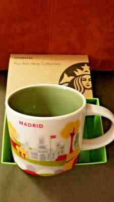 STARBUCKS ~ Madrid ~ "You Are Here" Icon Mug (NEW) ~14 Oz USA NWT Spain - Sold on eBay Dec, 8th 2019 for $26.99