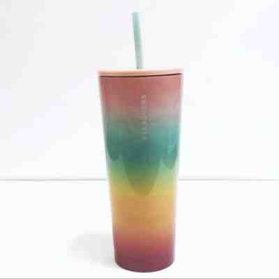 New Starbucks Rainbow Tumbler Venti Pastel Stainless Steel 2019 Pink Pride NWT - Sold on eBay Dec, 8th 2019 for $39.99