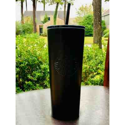 Starbucks - Matte Black Stainless Steel Cold Cup Tumbler 24oz - Sold on eBay Dec, 8th 2019 for $39.49