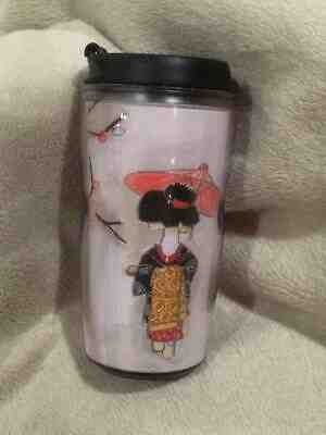 New! RARE! Starbucks Japan Maiko Plum Umbrella Tumbler Coffee Mug - Sold on eBay Dec, 8th 2019 for $19.99