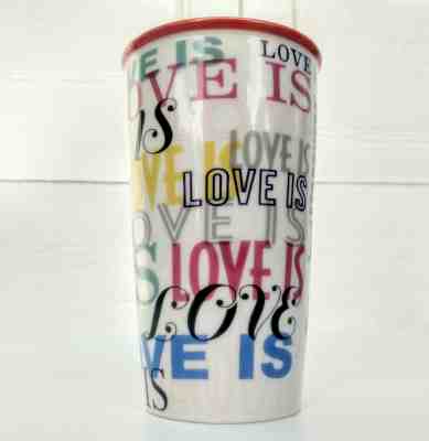 Starbucks Coffee Company Ceramic 12 oz 355 ml Valentine's Love Is Mug Tea Cup - Sold on eBay Dec, 8th 2019 for $25.97