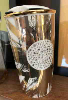 Starbucks Swarovski Gold  Double Wall Tumbler - 30th Anniversary Edition - Sold on eBay Dec, 8th 2019 for $52.00