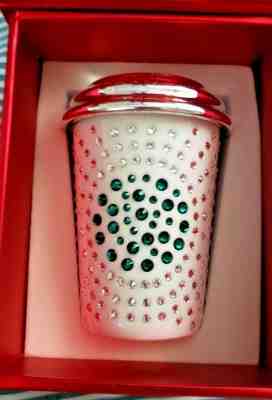 New ~Starbucks Swarovski 2014 Crystal Coffee Cup LE Christmas Ornament  - Sold on eBay Dec, 8th 2019 for $45.95