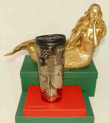 Starbucks - 2017 Brown SIREN Stainless Steel Tumbler Mermaid Travel 16 oz *NEW - Sold on eBay Dec, 8th 2019 for $40.99
