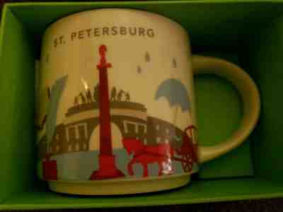 14oz Starbucks RUSSIA ST PETERSBURG You Are Here YAH Series Mug With Box NEW - Sold on eBay Dec, 8th 2019 for $50.00