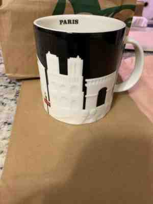 Starbucks City Mug, PARIS, Relief Collection, Black-White, New. - Sold on eBay Dec, 8th 2019 for $41.00