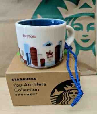 Starbucks BOSTON  You Are Here Collection ORNAMENT Demi Mug 2 fl oz  - Sold on eBay Dec, 10th 2019 for $31.00