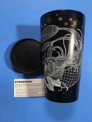 2019 Starbucks Holiday Siren Mermaid Travel Mug Ceramic Cup 12oz Black - New - Sold on eBay Dec, 10th 2019 for $37.99