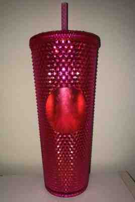NEW! Limited Edition Starbucks Iridescent 24oz Pink/ Red Tumbler Holiday 2019 - Sold on eBay Dec, 10th 2019 for $30.00