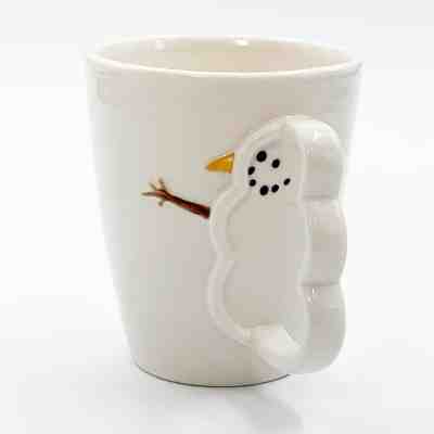 Starbucks Coffee Mug Barista Christmas Snowman 2003 Holiday White 3D Handle - Sold on eBay Dec, 10th 2019 for $24.99