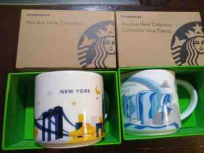 Starbucks you are here mug new york and Niagara falls. - Sold on eBay Dec, 10th 2019 for $30.00