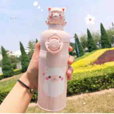 New China 2019 Starbucks Summer 350ml Thermos Alpaca Lama Groovy Cute Tumbler - Sold on eBay Dec, 10th 2019 for $78.99