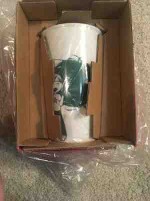 NEW Starbucks 2015 Dot Ceramic Traveler Tumbler Mug Boy Finger Painting- 12 oz - Sold on eBay Dec, 10th 2019 for $15.00
