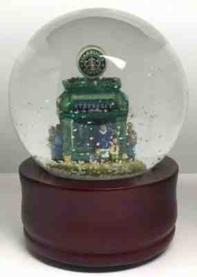 Starbucks Christmas Musical Snowglobe Seattle Pike Place Farmer's Market 1999 - Sold on eBay Dec, 10th 2019 for $32.99