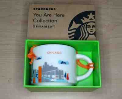 Starbucks Chicago Christmas You Are Here  2 Ounce City Mug Holiday Ornament - Sold on eBay Dec, 10th 2019 for $19.95