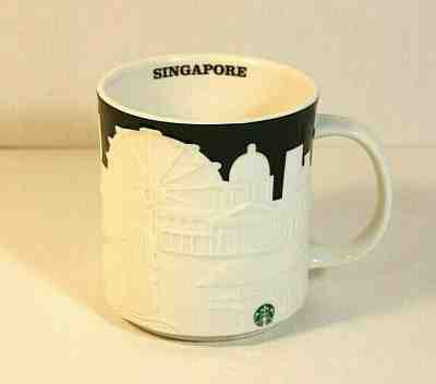 Starbucks Relief Singapore Black Skyline Mug 2013 16oz - Sold on eBay Dec, 10th 2019 for $29.27