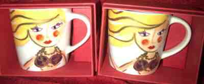 Starbucks Pretty Siren Mermaid 2015 Holiday Espresso 3oz Cup Set Lot New In Box - Sold on eBay Dec, 10th 2019 for $19.95