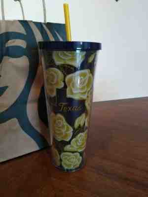 Starbucks Yellow Rose Texas 24 oz. Cold Tumbler NEW 2019 Limited - Sold on eBay Dec, 10th 2019 for $49.00