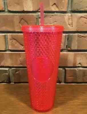 Starbucks 2019 Holiday Neon Pink Studded Venti Tumbler Cup Limited Edition  - Sold on eBay Dec, 10th 2019 for $35.99