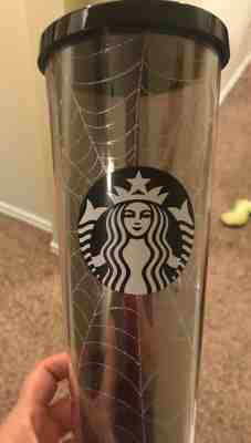 Fall 2019 Starbucks Spiderweb Glitter Tumbler Cup Limited Edition Halloween - Sold on eBay Dec, 10th 2019 for $28.99