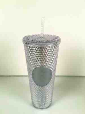 Starbucks 2019 Holiday Venti Bling Platinum Silver Studded Cold Cup Tumbler NEW - Sold on eBay Dec, 10th 2019 for $25.00