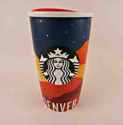 Starbucks Denver Night Sky Tumbler Travel Ceramic 12 oz 2016 New In Box - Sold on eBay Dec, 10th 2019 for $39.95