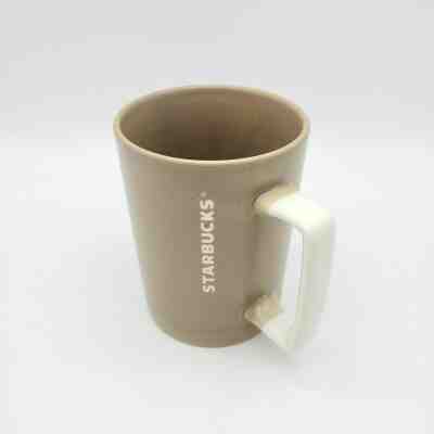 Starbucks TAN  Speckled Mug Square White Handle Coffee Mug Cup 2016 12 oz NEW  - Sold on eBay Dec, 10th 2019 for $16.00