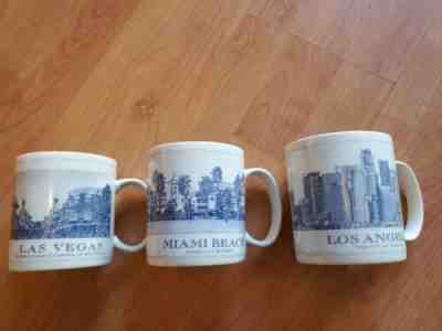 Lot of 3 Starbucks Miami ,Vegas,LA Architectural Collector Series Mugs - Sold on eBay Dec, 10th 2019 for $45.00