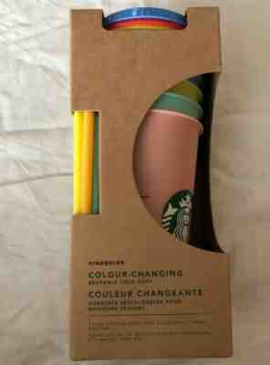 Starbucks • RARE COLOR CHANGING REUSABLE CUPS • 2019 Limited Edition 24 oz  - Sold on eBay Dec, 10th 2019 for $69.99