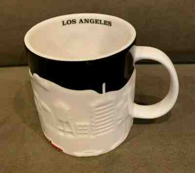Starbucks Mug Los Angeles Relief Collector Series Embossed 16oz 2012 Red Car Cup - Sold on eBay Dec, 10th 2019 for $21.99