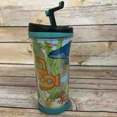 Starbucks 8oz Tumbler Cup Kids Coffee Ocean Sea Fish Whale Sub Submarine 2009  - Sold on eBay Dec, 10th 2019 for $15.39