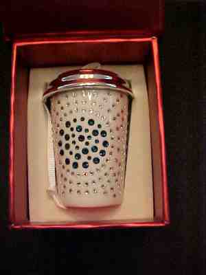 2014 STARBUCKS  SWAROVSKI  Christmas ORNAMENT in Orig Box Mint Rare discontinued - Sold on eBay Dec, 10th 2019 for $49.99