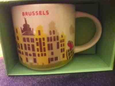 NIB WITH SKU STARBUCKS BRUSSELS, BELGIUM You Are Here (YAH)  14 Oz Mug. Rare - Sold on eBay Dec, 10th 2019 for $54.00