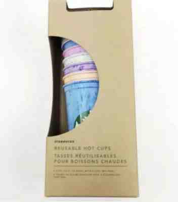 Starbucks Marble Reusable Hot Cups 6 Variety Colors Drink Cup 2019 Coffee Set - Sold on eBay Dec, 10th 2019 for $26.99