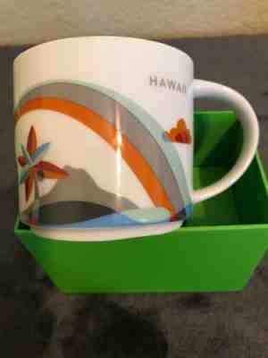 Starbucks Hawaii "You Are Here" Coffee Mug Cup 14 Oz Collection 2014 - Sold on eBay Dec, 10th 2019 for $34.99