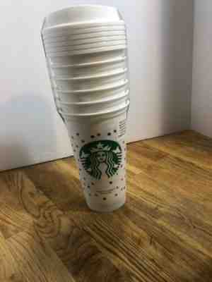 Starbucks Reusable Cup Collection White Red Green Polka Dots Tumbler 16oz 6 Pack - Sold on eBay Dec, 10th 2019 for $25.00