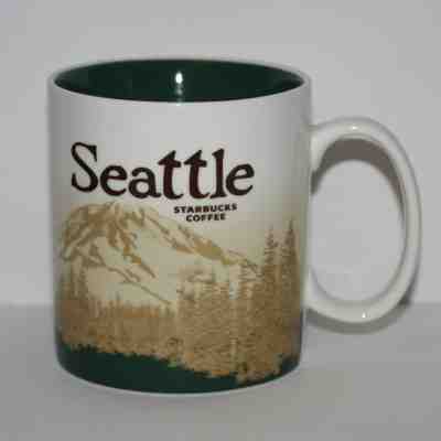 2008 Starbucks SEATTLE Global Icon Version 1 Collectors Coffee Mug Tea Cup 16oz - Sold on eBay Dec, 10th 2019 for $89.99