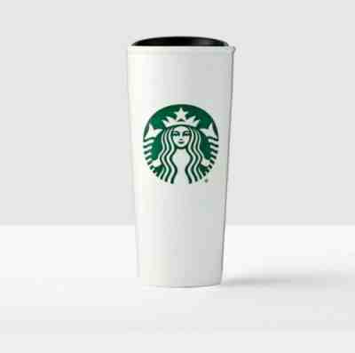 Starbucks Logo Double Wall Ceramic Travel Mug 16 Oz White Tumbler 2016 NIB - Sold on eBay Dec, 10th 2019 for $49.99